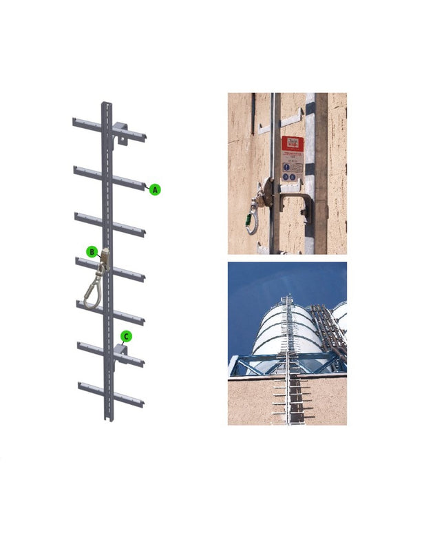 Scara de acces Vertiqual TWINSTOP, cu sistem de integrare asigurat