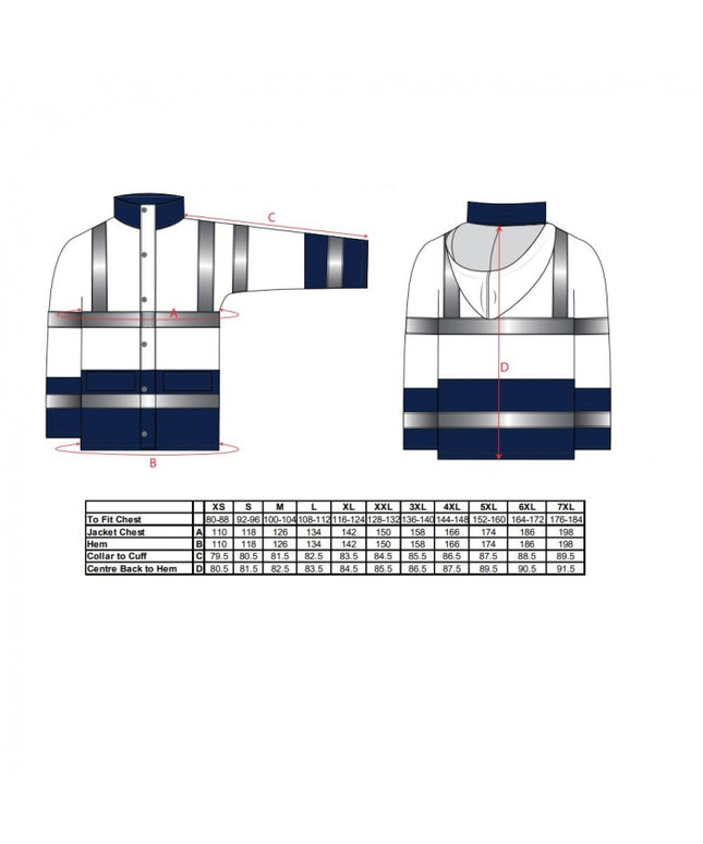 Scurta de iarna reflectorizanta Portwest TRAFFIC TWO TONE S467, 100% poliester, 190 gr/mp