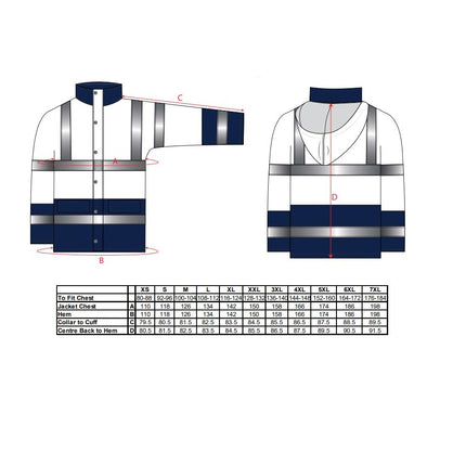 Scurta de iarna reflectorizanta Portwest TRAFFIC TWO TONE S467, 100% poliester, 190 gr/mp