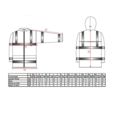 Scurta de ploaie reflectorizanta Portwest H440, 100% poliester, 200 gr/mp