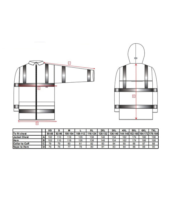 Scurta de ploaie reflectorizanta Portwest H440, 100% poliester, 200 gr/mp