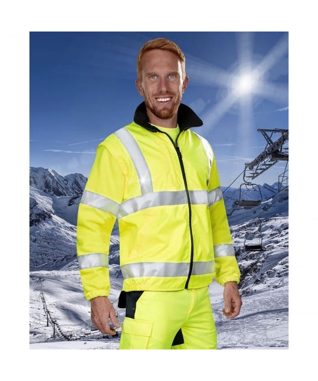 Scurta reflectorizanta, impermeabila de iarna Ardon HI WAY 4IN1, 100% poliester Oxford 300D, cu maneci detasabile