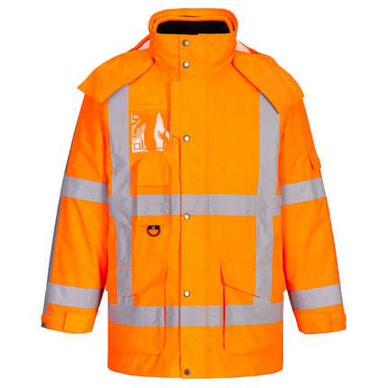 Scurta reflectorizanta vatuita de iarna 3IN1 Portwest R461, 100% poliester, 300D Oxford