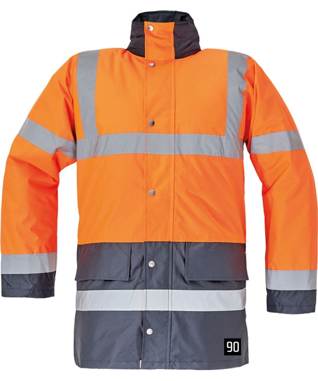 Jacheta reflectorizanta vatuita de iarna Cerva CLOVELLY PILOT 2IN1, 100% poliester, cu maneci detasabile