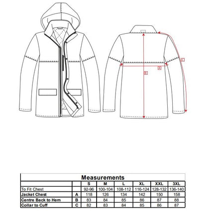 Scurta vatuita de iarna Portwest CORPORATE TRAFFIC S437, 100% poliester, 190g