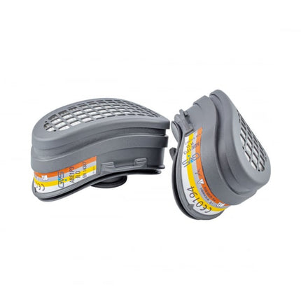 Semimasca de protectie Gvs ELIPSE cu filtre ABE1P3 RD incluse, vapori organici, anorganici si chimici, schimbabile