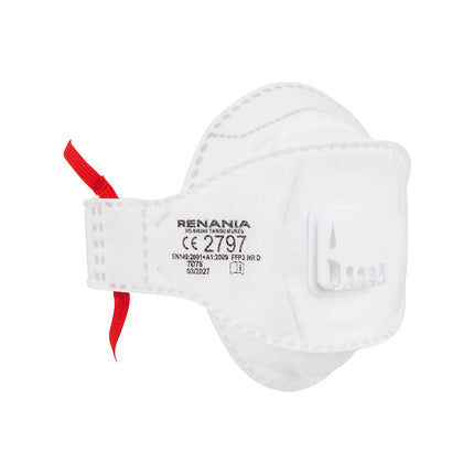 Semimasca de protectie cu supapa FFP3 Renania, pliata, ambalata individual