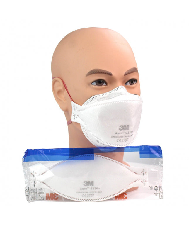 Semimasca fara supapa FFP3 3M 9330+ AURA, pliata