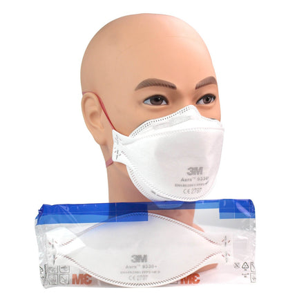 Semimasca fara supapa FFP3 3M 9330+ AURA, pliata