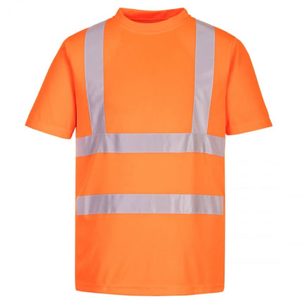 Set 6 buc x Tricou clasic reflectorizant Portwest EC12, 100% poliester, 150 gr/mp
