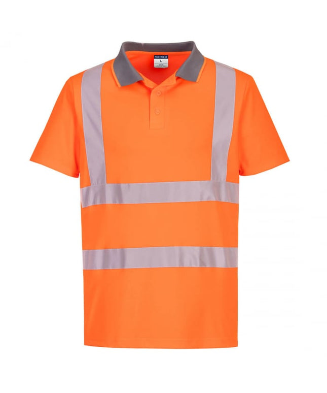 Set 6 buc x Tricou polo reflectorizant Portwest EC10, 100% poliester, 175 gr/mp