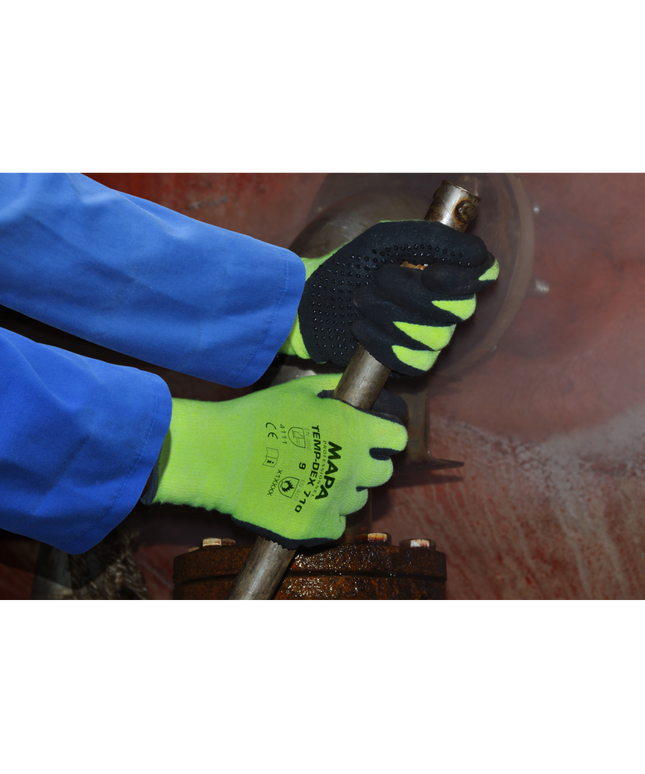 Manusi de protectie termica Mapa TEMPDEX-710, impregnate in nitril