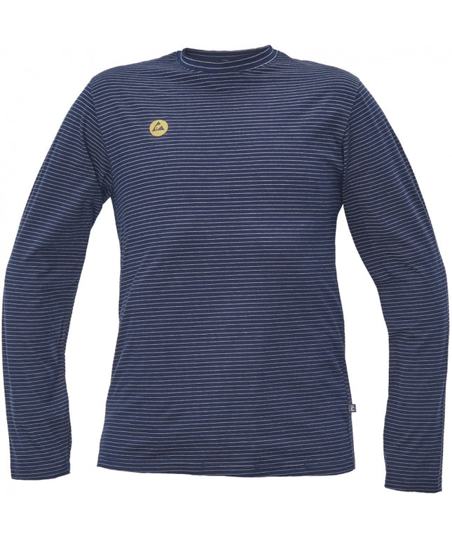 Tricou clasic Cerva NOYO ESD V, 96% bumbac, 4% fibra antistatica, 170 gr/mp