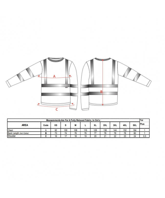 Tricou clasic cu maneca lunga HIVIS S278, 55% bumbac, 45% poliester, 175 gr/mp