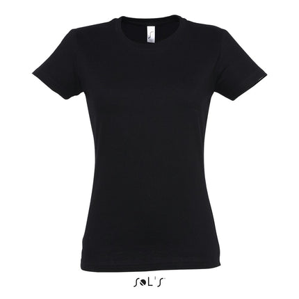 Tricou clasic dama Sols 11502 IMPERIAL, 100% bumbac, 190 gr/mp
