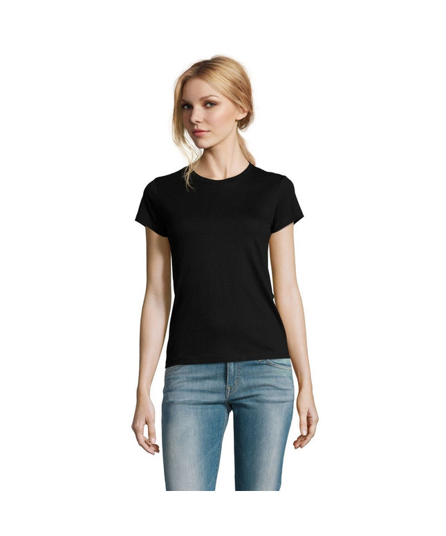 Tricou clasic dama Sols 11502 IMPERIAL, 100% bumbac, 190 gr/mp