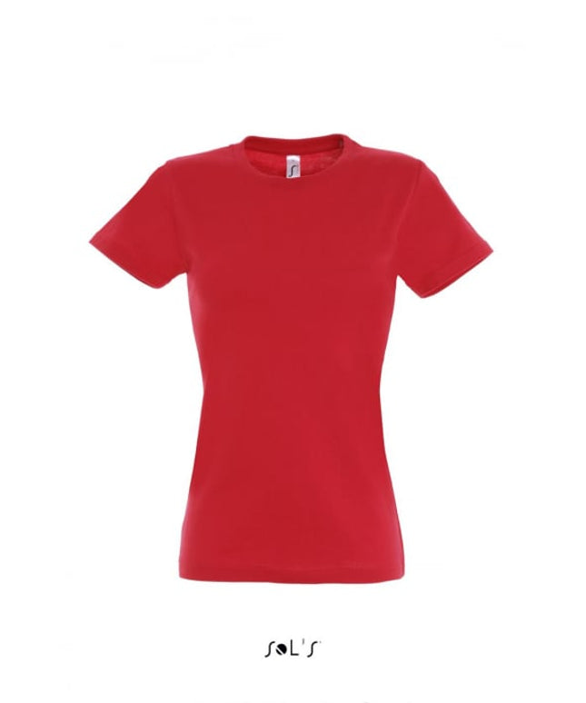 Tricou clasic dama Sols 11502 IMPERIAL, 100% bumbac, 190 gr/mp