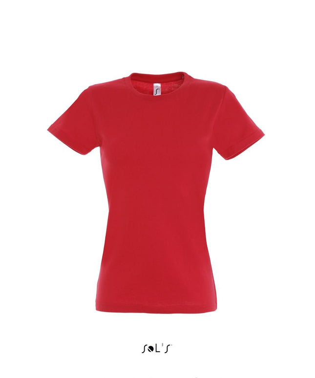 Tricou clasic dama Sols 11502 IMPERIAL, 100% bumbac, 190 gr/mp