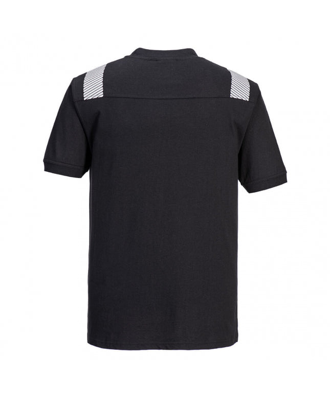 Tricou clasic de protectie ignifuga Portwest FR712, 60% modacrilic, 39% bumbac, 1% fibre carbon, 200 gr/mp