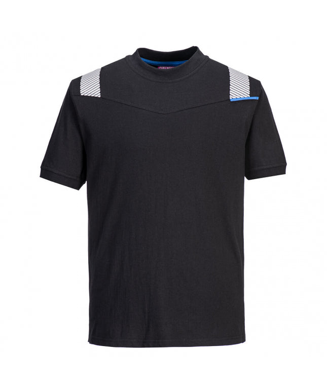 Tricou clasic de protectie ignifuga Portwest FR712, 60% modacrilic, 39% bumbac, 1% fibre carbon, 200 gr/mp