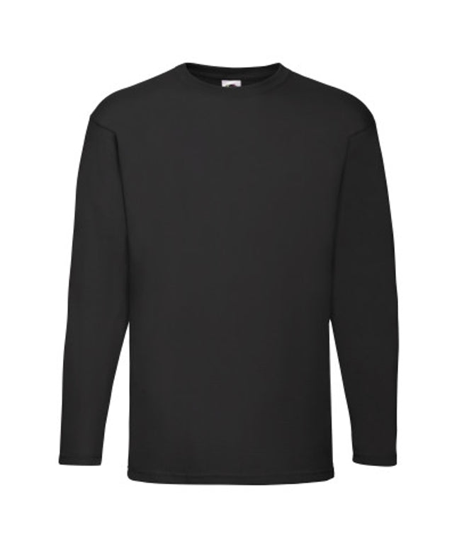 Tricou clasic cu maneca lunga Fruit of the Loom FOL VALUEWEIGHT, 100% bumbac, 165 gr/mp