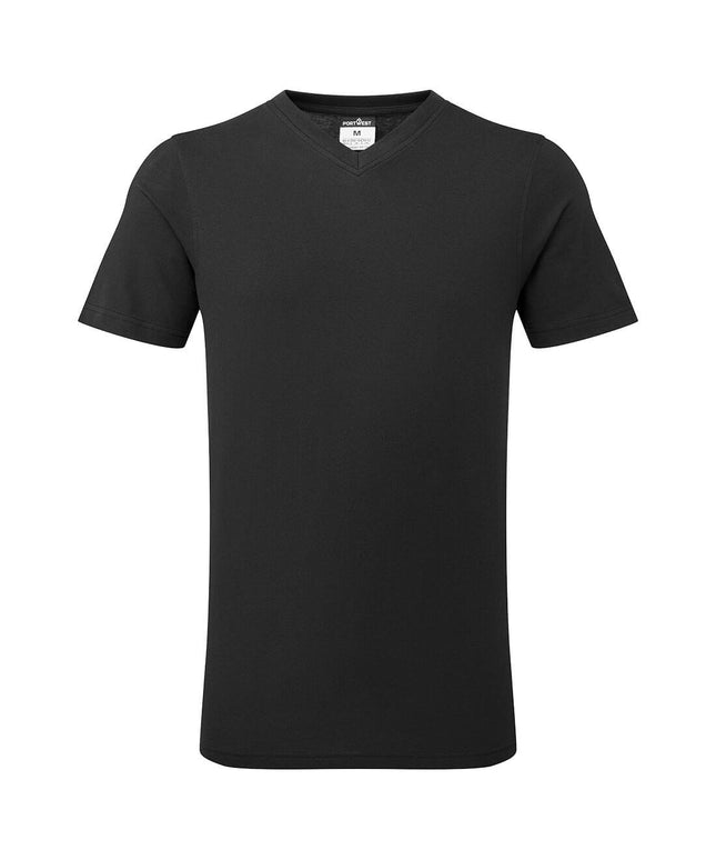 Tricou clasic Portwest B197 V-NECK, 100% bumbac, 195 gr/mp