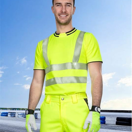 Tricou clasic reflectorizant Ardon SIGNAL, bumbac 55% - poliester 45%, 150 gr/mp