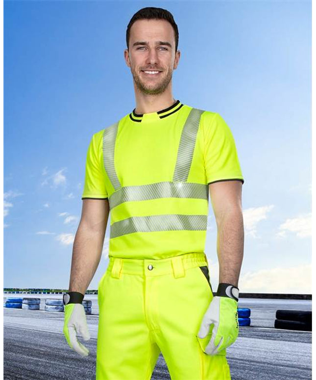 Tricou clasic reflectorizant Ardon SIGNAL, bumbac 55% - poliester 45%, 150 gr/mp