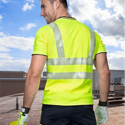 Tricou clasic reflectorizant Ardon SIGNAL, bumbac 55% - poliester 45%, 150 gr/mp