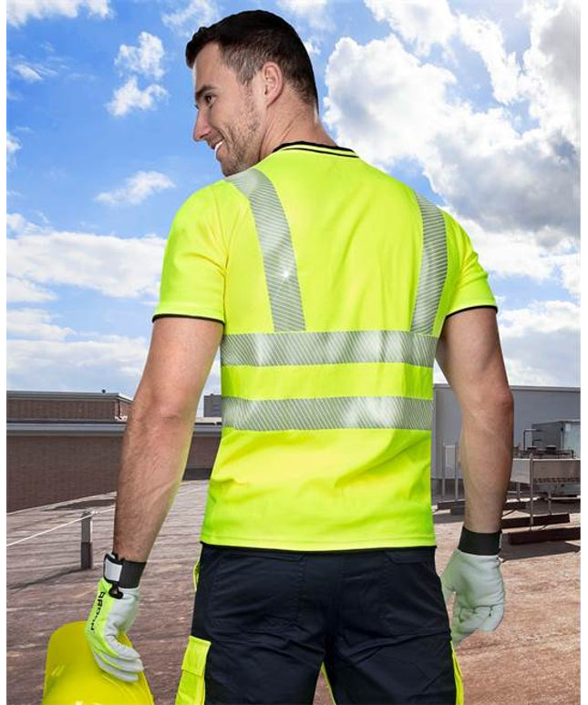 Tricou clasic reflectorizant Ardon SIGNAL, bumbac 55% - poliester 45%, 150 gr/mp