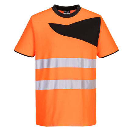 Tricou clasic reflectorizant Portwest PW213, 55% bumbac, 45% poliester, 144 gr/mp