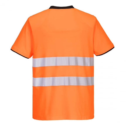 Tricou clasic reflectorizant Portwest PW213, 55% bumbac, 45% poliester, 144 gr/mp