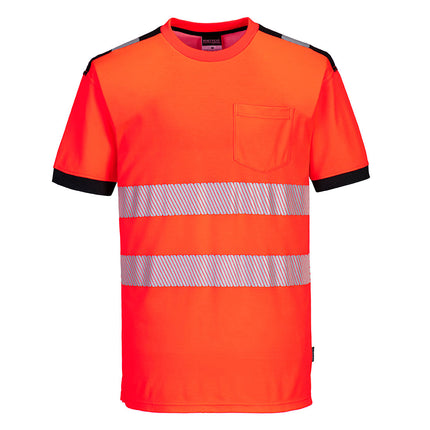 Tricou clasic reflectorizant Portwest T181 PW3, 55% bumbac, 45% poliester, 175g