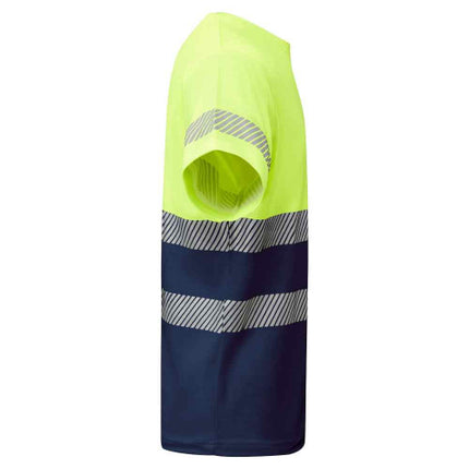 Tricou clasic reflectorizant Roly TAURI, 55% bumbac, 45% poliester, 170gr/mp