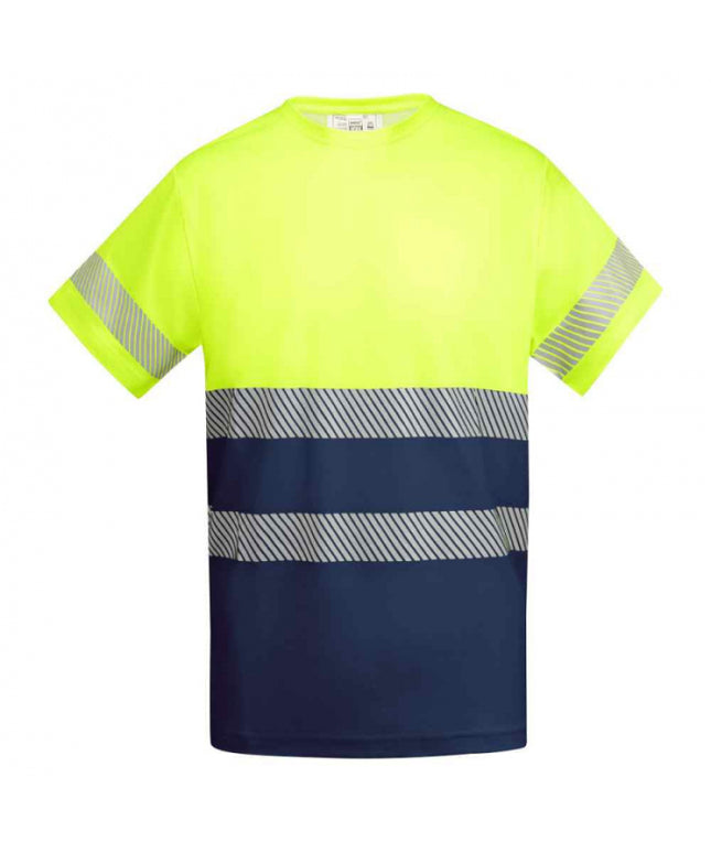 Tricou clasic reflectorizant Roly TAURI, 55% bumbac, 45% poliester, 170gr/mp