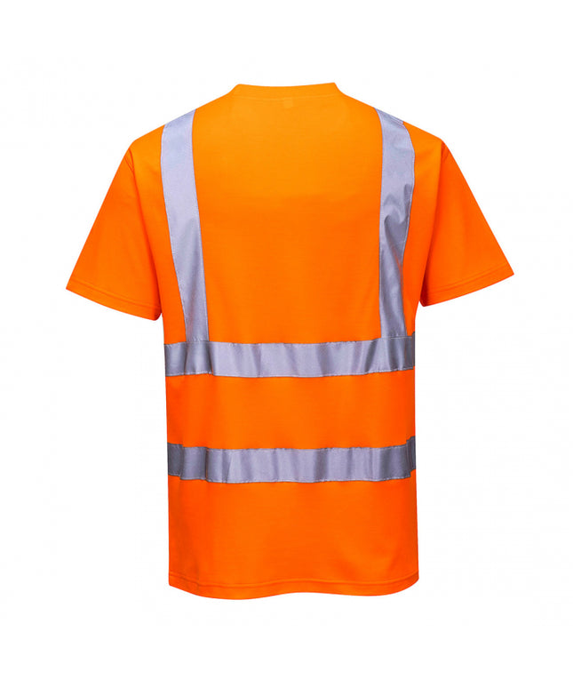 Tricou clasic reflectorizant Portwest COTTON CONFORT S170, 55% bumbac, 45% poliester, 175 gr/mp