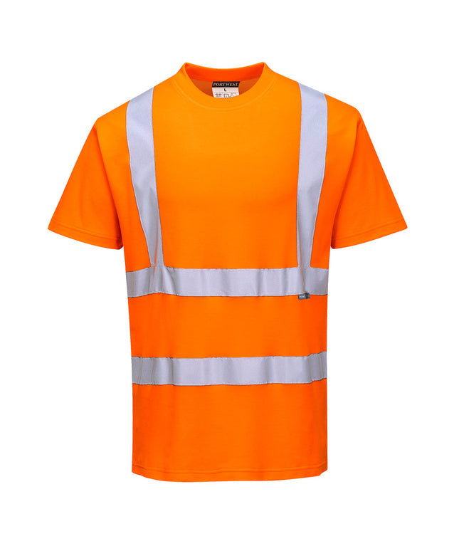 Tricou clasic reflectorizant Portwest COTTON CONFORT S170, 55% bumbac, 45% poliester, 175 gr/mp