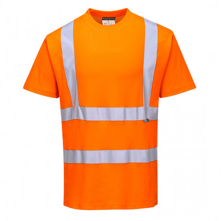 Tricou clasic reflectorizant Portwest COTTON CONFORT S170, 55% bumbac, 45% poliester, 175 gr/mp