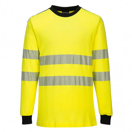 Tricou cu maneca lunga ignifug reflectorizant Portwest FR701, 60% modacrilic, 39% bumbac, 1% fibre carbon 210 gr/mp