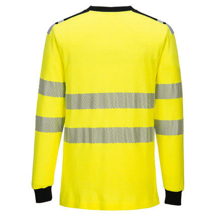Tricou cu maneca lunga ignifug reflectorizant Portwest FR701, 60% modacrilic, 39% bumbac, 1% fibre carbon 210 gr/mp