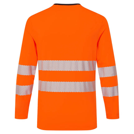 Tricou cu maneca lunga reflectorizant Portwest DX416, 100% poliester, 150 gr/mp