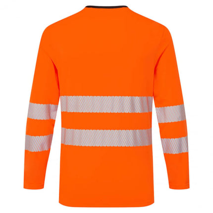 Tricou cu maneca lunga reflectorizant Portwest DX416, 100% poliester, 150 gr/mp