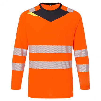Tricou cu maneca lunga reflectorizant Portwest DX416, 100% poliester, 150 gr/mp