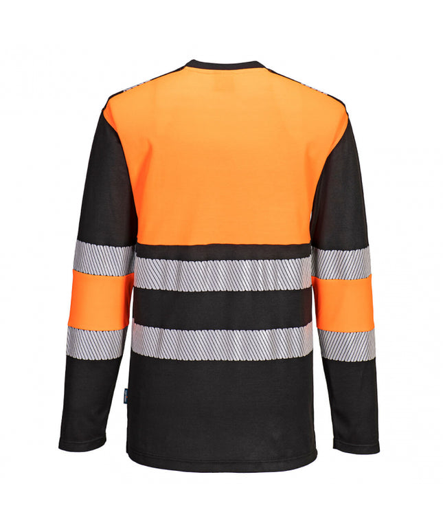 Tricou cu maneca lunga reflectorizant Portwest PW312, 55% bumbac, 45% poliester, 175 gr/mp