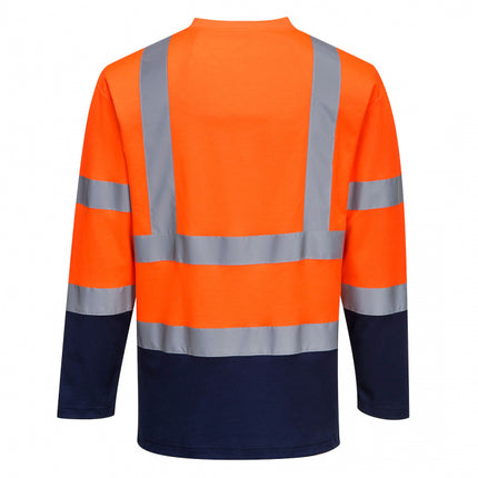 Tricou cu maneca lunga reflectorizant Portwest S280, 55% bumbac, 45% poliester, 175 gr/mp