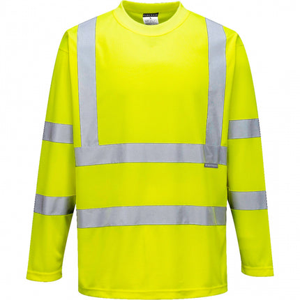 Tricou cu maneca lunga reflectorizant Portwest HIVIS S178, 100% poliester, 150 gr/mp