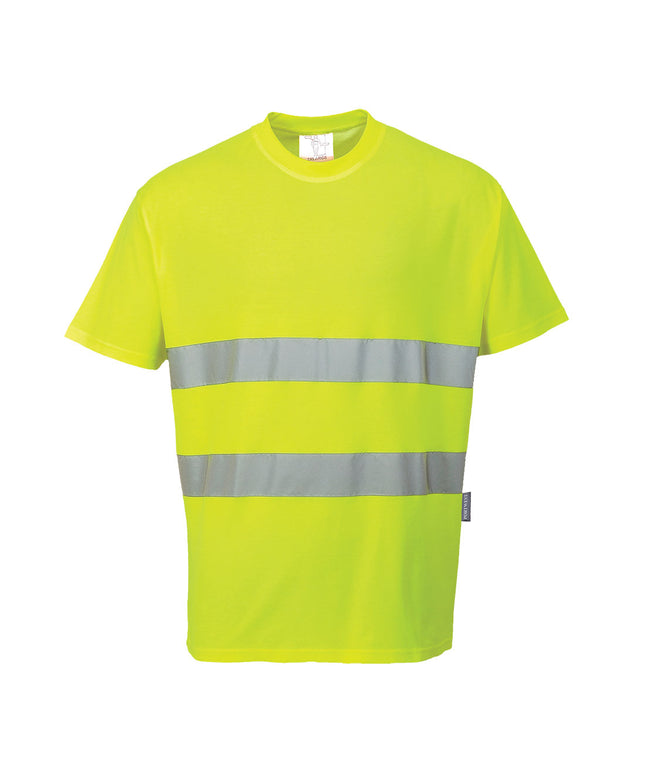 Tricou clasic reflectorizant Portwest BUMBAC CONFORT S172, 55% bumbac, 45% poliester, 175 gr/mp