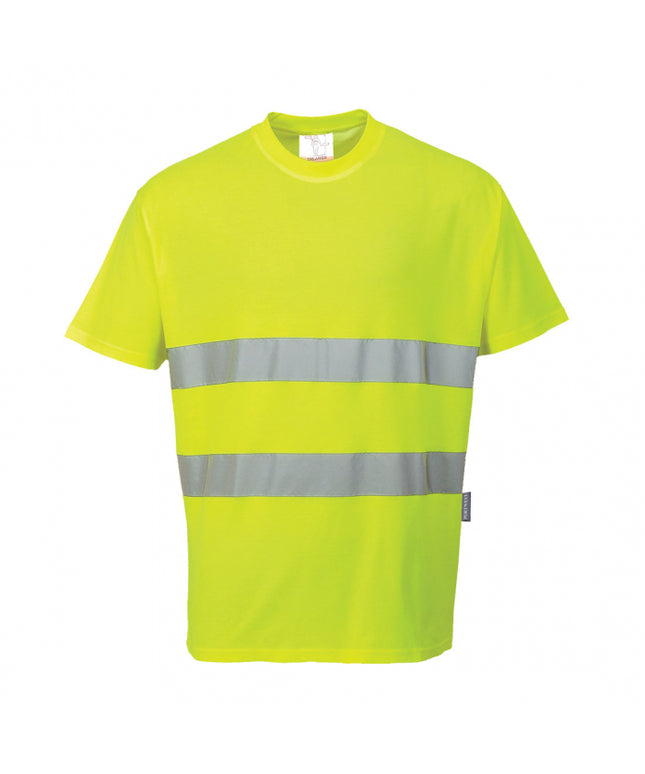 Tricou clasic reflectorizant Portwest BUMBAC CONFORT S172, 55% bumbac, 45% poliester, 175 gr/mp