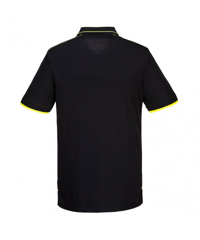 Tricou polo Portwest ECO WX3 S/S T722, 55% vascoza de bambus, 45% tricot din poliester reciclat 210g