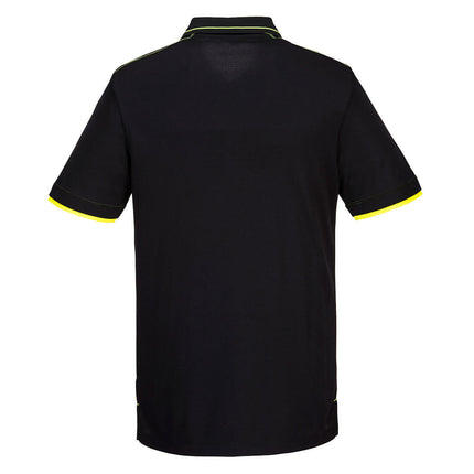 Tricou polo Portwest ECO WX3 S/S T722, 55% vascoza de bambus, 45% tricot din poliester reciclat 210g